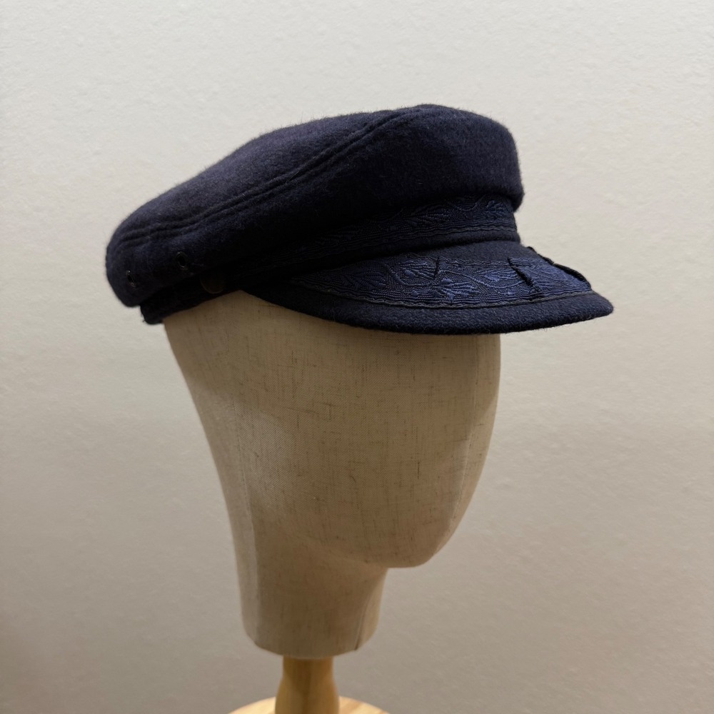 Vintage Dorfman Greek Fisherman Traditional Authentic Wool Cap‎ Hat Medium